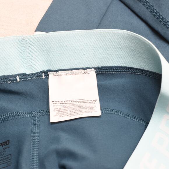 Nike Women Capri Legging Straight Polyester Blue Size S Pro Dri Fit Pull On - Picture 8 of 8